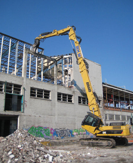 مراحل تخریب ساختمان